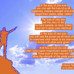 Gedicht 'In the eyes of one man' door Martine Fleming