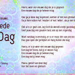 Gedicht 'Hoera, een nieuwe dag' door Martine Fleming