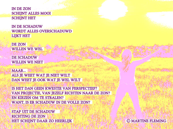 Gedicht In de zon Martine Fleming